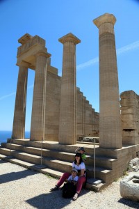 The Acropolis of Rhodes Sue Collins & Isaac Travel With Kids Two In A Row Blog