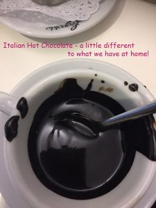 Italian Hot Chocolate in Naples for kids